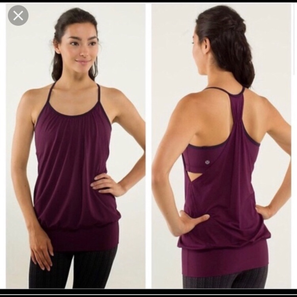 Lululemon Bordeaux no limit tank